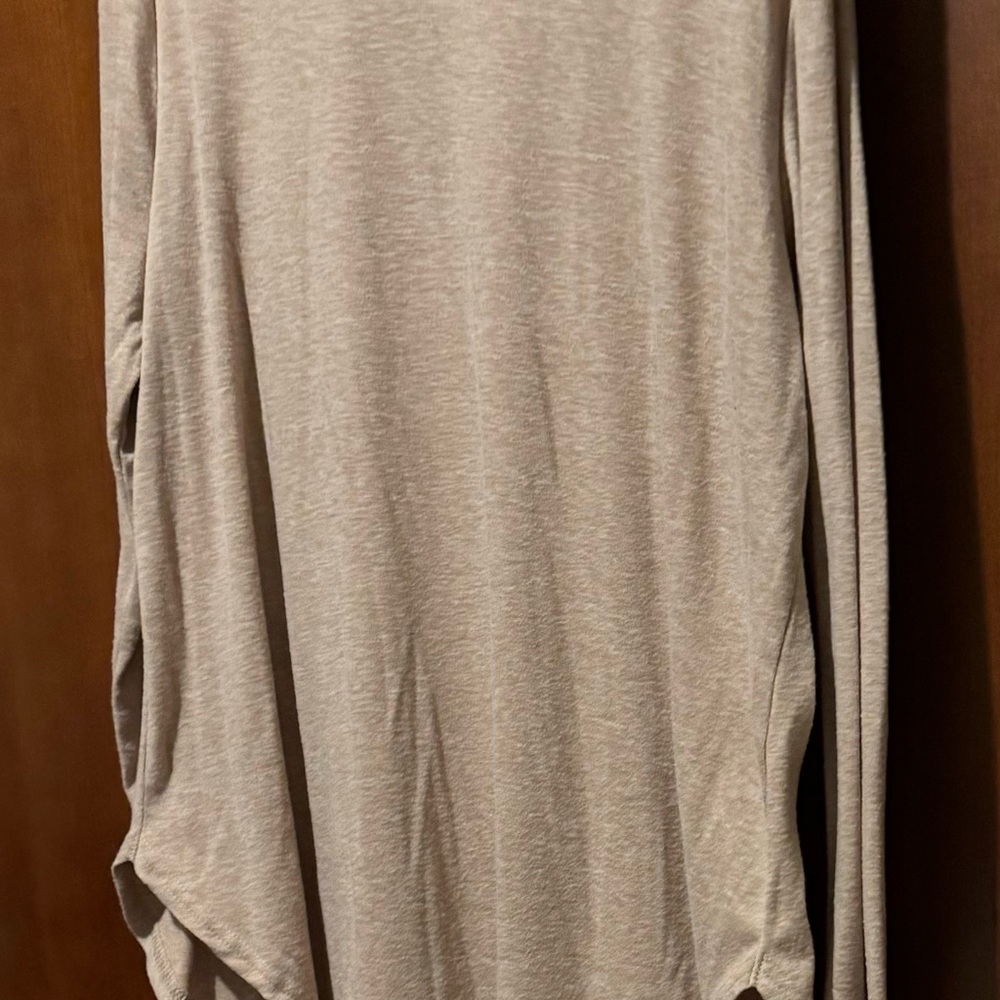 Women's Long Sleeve Beige Top
